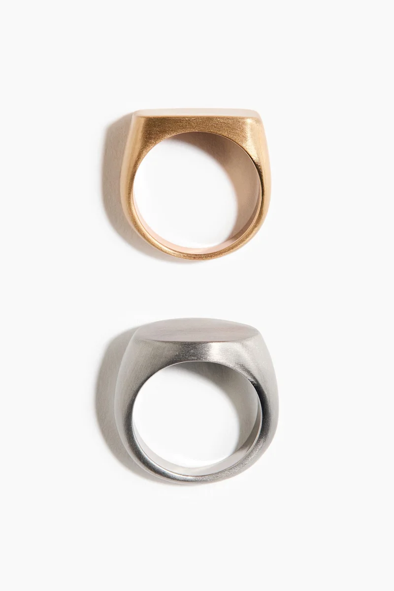 H&M 2-pack signet rings